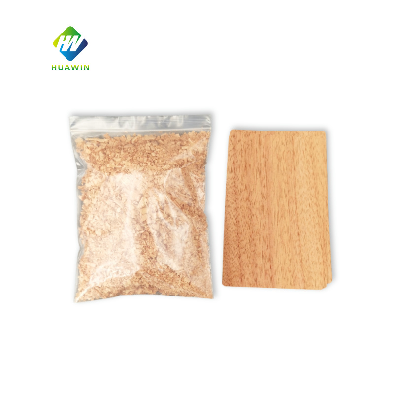 Sealed plastic bag cedar sawdust